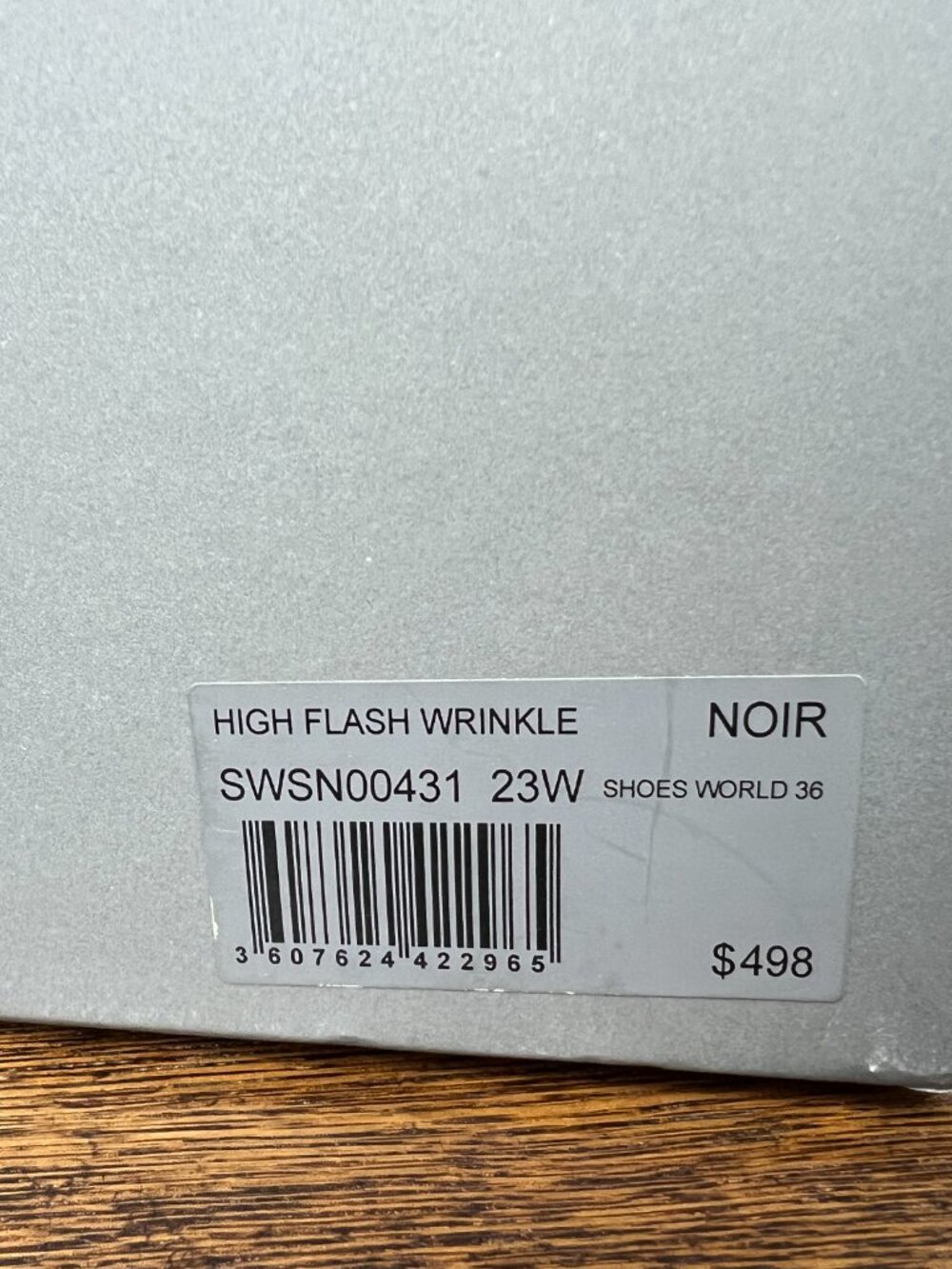 Zadig & Voltaire High Flash Wrinkle Sneakers Size 36 Black Leather High Top - Picture 3 of 9